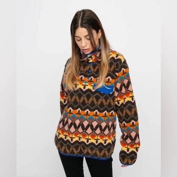 Patagonia Anthos Pink Lightweight Synchilla Snap-T Fleece Pullover - Picture 3 of 5